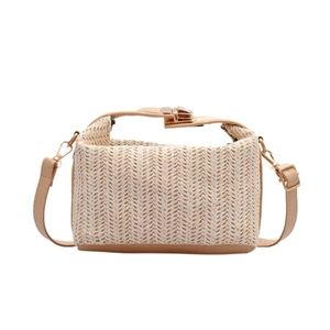 Marea Straw Crossbody Bag - Tan